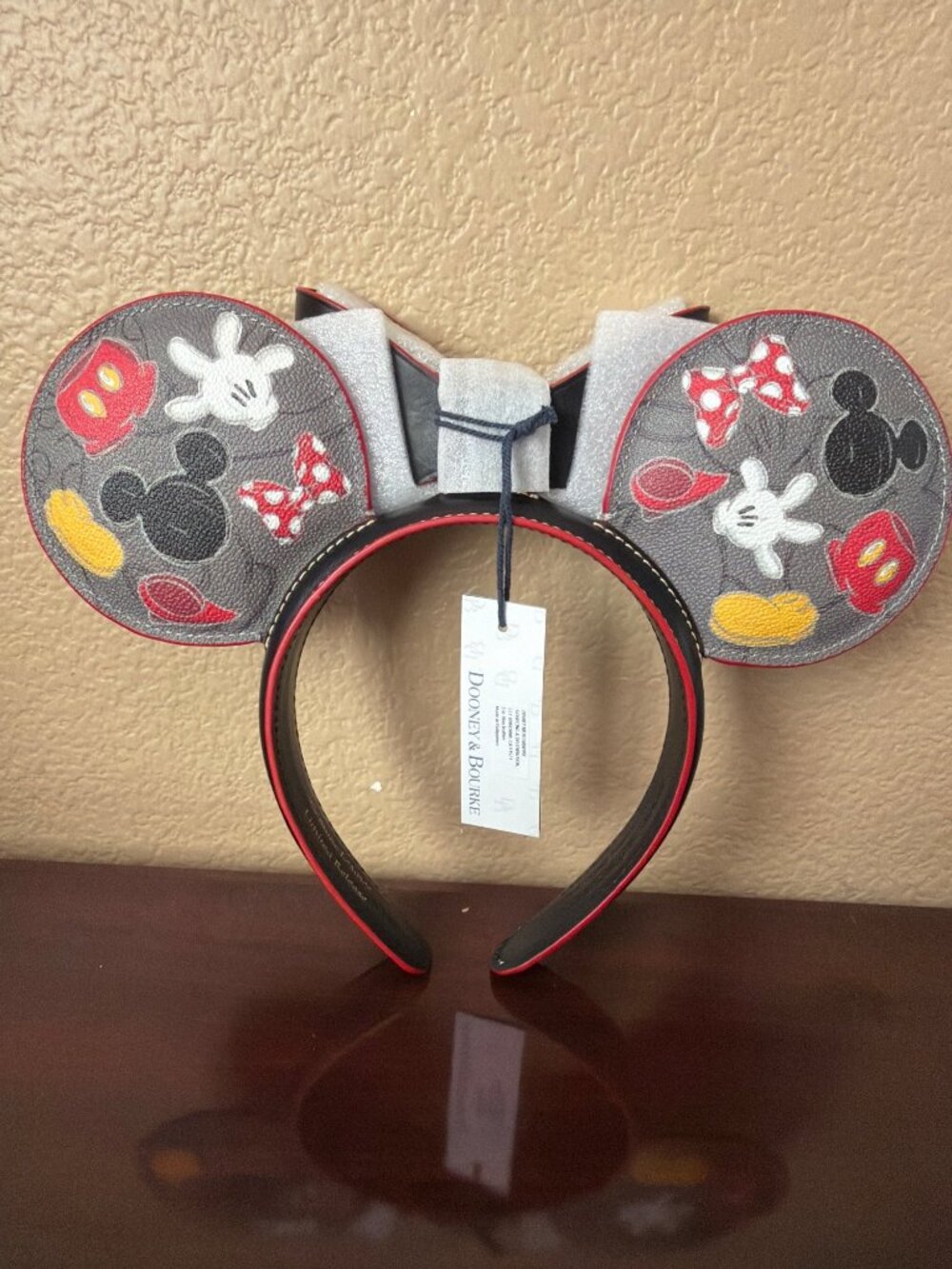 NEW 2024 Disney Parks Dooney & Bourke Mickey Minnie Body Parts Ear Headband - Picture 9 of 14